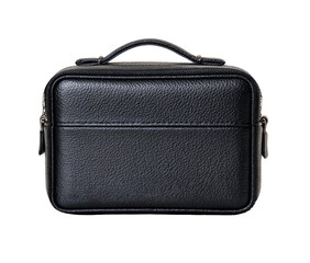 Black leather rectangular bag