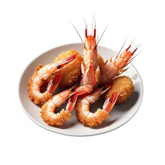 Deliciously prepared shrimp and crab cakes served on a white plate, ready for enjoyment at a seafood dinner