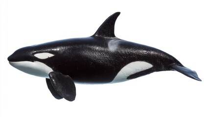 Obraz premium Orca profile against white 
