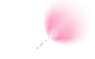 Ethereal pink abstract explosion with soft gradient hues on a white background, dreamy artistic energy burst in PNG format