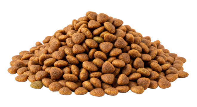 Isolated Dry Cat Food