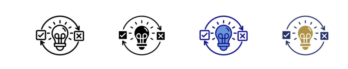 Innovation Pipeline  Icon Set Multiple Style Collection