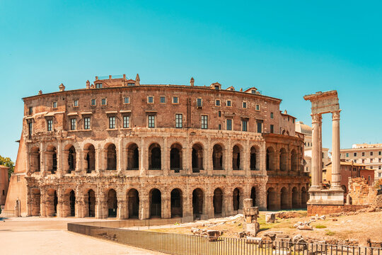 Teatro di Marcello ancient Roman theater in Rome Italy