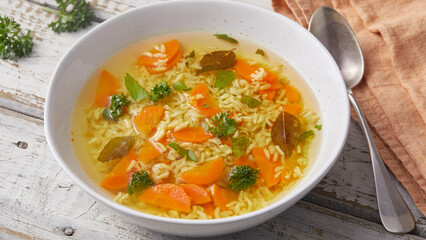 Gut-friendly rice soup