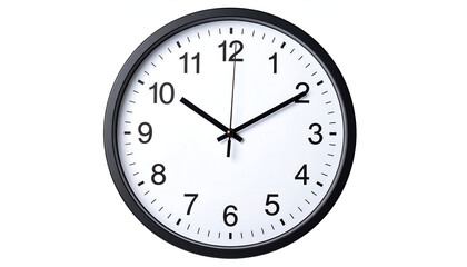 Simple Black Wall Clock with Time 755.