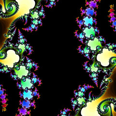 lace fractal pattern geometric shape motion element ornament animation elegant background