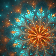 abstract background with flowers