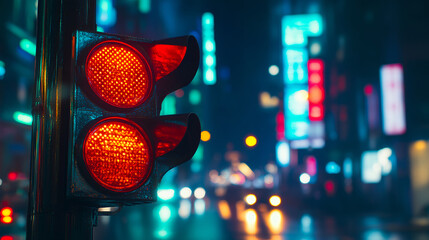 Traditional Chinese Red Lantern Lights at Night Background,generative ai	