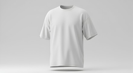 Oversized White T-Shirt Mockup for Casual Streetwear Apparel
