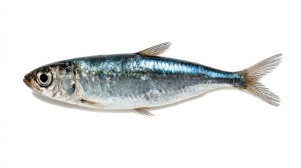 Obraz premium Single fish, isolated white background (1)