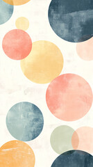 Minimal Abstract Geometric Shapes and Circles Pattern Background,generative ai	