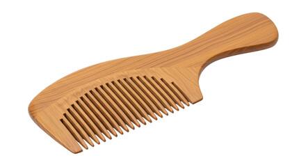 Isolated Wooden Comb