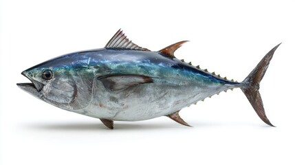 Fototapeta premium Tuna fish, isolated white background