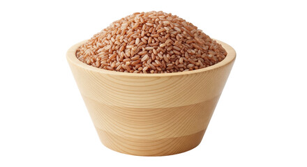 Isolated Bowl of Brown Rice