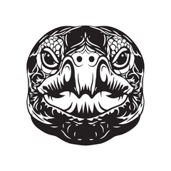 Clean Galapagos Tortoise Silhouette Highlighting Slow Movement Symbolism – Galapagos Tortoise Vector Artwork – Galapagos Tortoise Illustration – Silhouette of Galapagos Tortoise