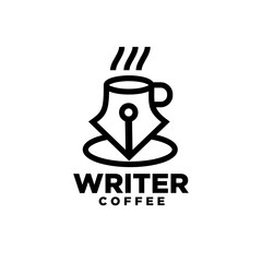 Creative Writer Coffee Logo Design