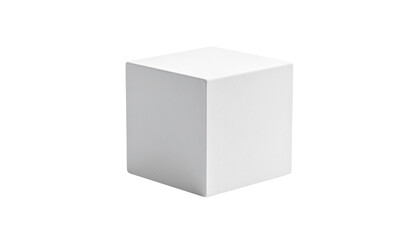 A chalk cube for snooker cue tips isolated on solid white background