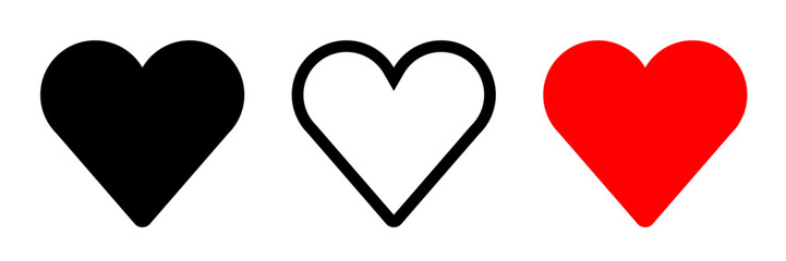 Like icon. Heart like icon