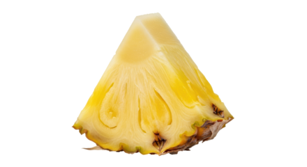 Isolated Pineapple Slice