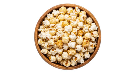 Isolated Bowl of Popcorn