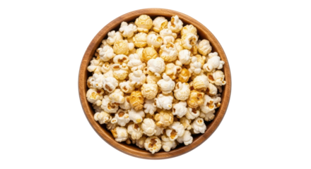 Isolated Bowl of Popcorn