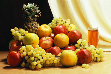 still life with fruits