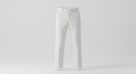 Blank White Men's Dress Pants Mockup for Formal Wear or Business