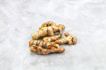 Fresh young Tumeric root heap