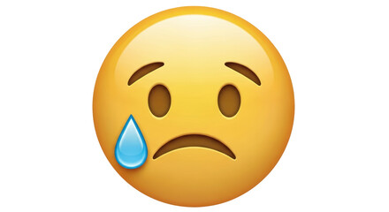 Isolated Crying Emoji