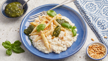 Asparagus risotto