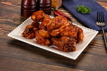 Hot and spicy Buffalo chicken wings