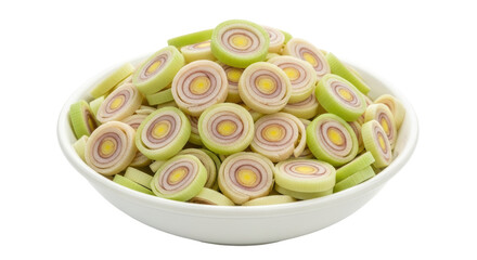 Isolated Lemongrass in Bowl