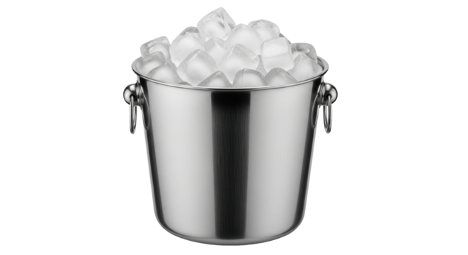 Isolated Ice Bucket