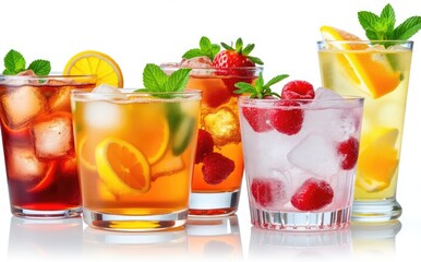 Five Refreshing Fruity Beverages With Ice alcoholic drinks