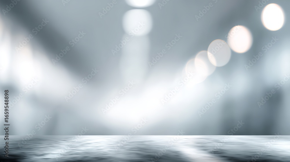 Poster present a stunning product display on this modern blurred abstract background with a sleek reflectiv