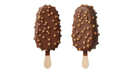 Isolated Chocolate Popsicle