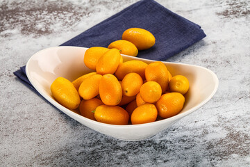 Sweet juicy tropical fruit kumquat