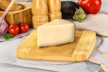 Sheep hard cheese Caprino Romano