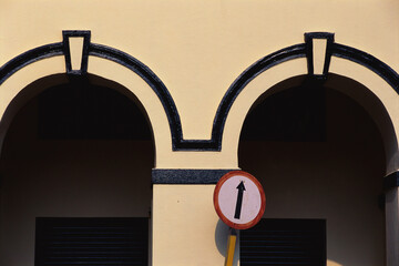 entrance to the old building