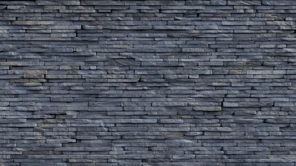 Obraz premium Dark stone wall texture with horizontal pattern. Artificial intelligence image