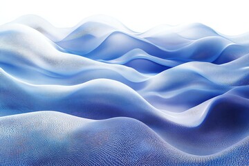 Abstract Blue Mesh Waves Artistic Digital Pattern for Technology and Innovation