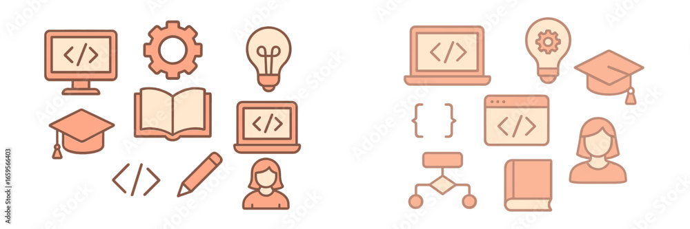 Poster creative elements for learning and development in technology