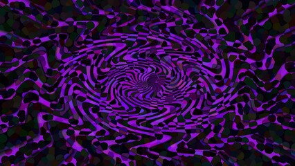ダークパープルの不気味な渦巻き｜抽象的なバックグラウンド
