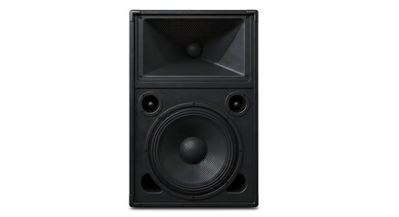 Fototapeta premium Black Speaker System - Audio Equipment for Music and Sound