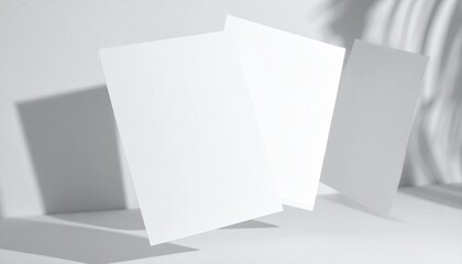 Creative floating paper sheets