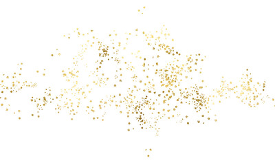 Spray gold, Abstract colorful splashes background.Pieces flakes of golden flakes shimmer, gold foil on png transparent background. Shiny gold Abstract png design element. Premium design wedding card.