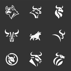 Obraz premium Aggressive Bull Sports Team Logo