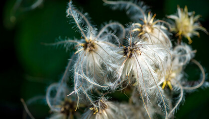 Delicate seed head close up showcasing fluffy texture and natural beauty