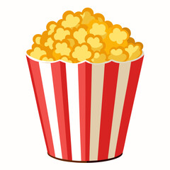 popcorn in a red bucket