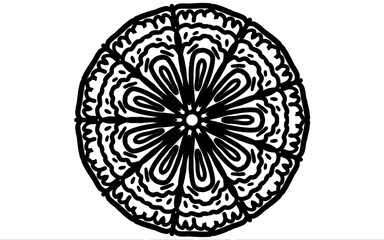 Grunge black and white Easter eggs circle sign vector illustration design